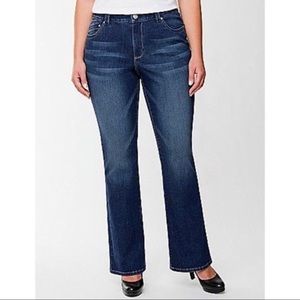 Lane Bryant Genius Fit Petite Slim Boot Cut Jeans